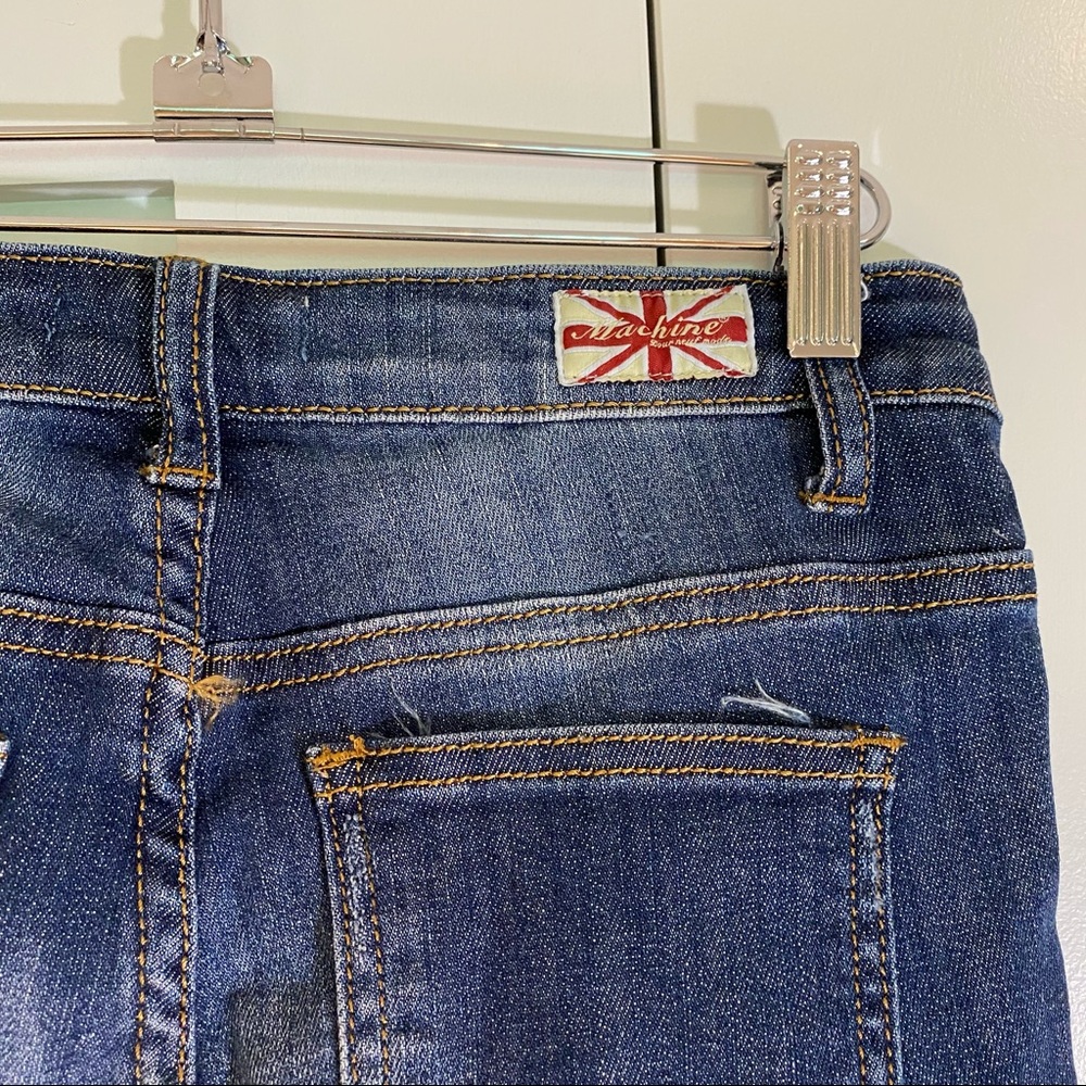 Machine Denim Skinny Stretch Distressed Jeans - Picture 7 of 12